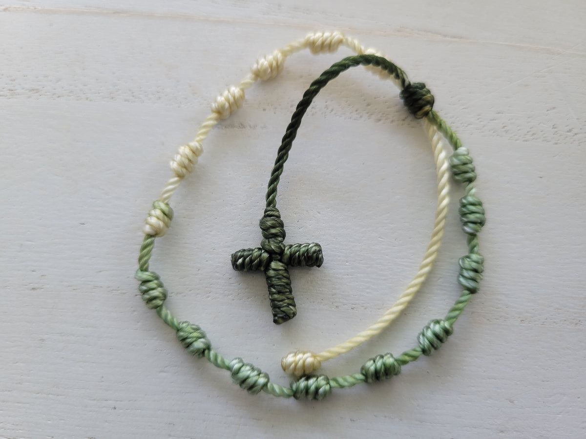 Knotted Cross Bracelet