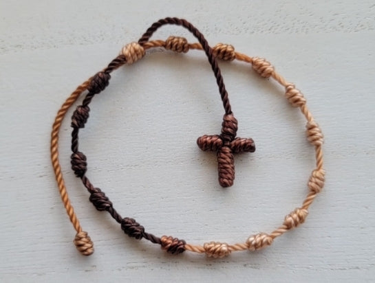 Knotted Cross Bracelet