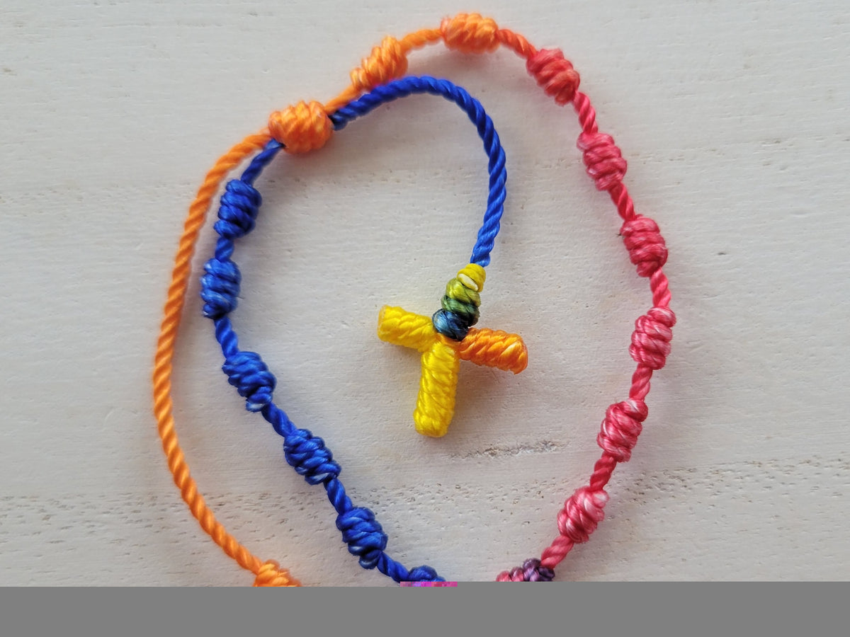 Knotted Cross Bracelet