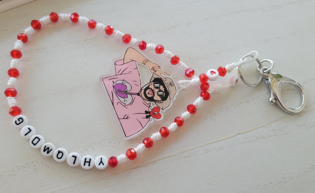 Bad Bunny Wristlet Keychain