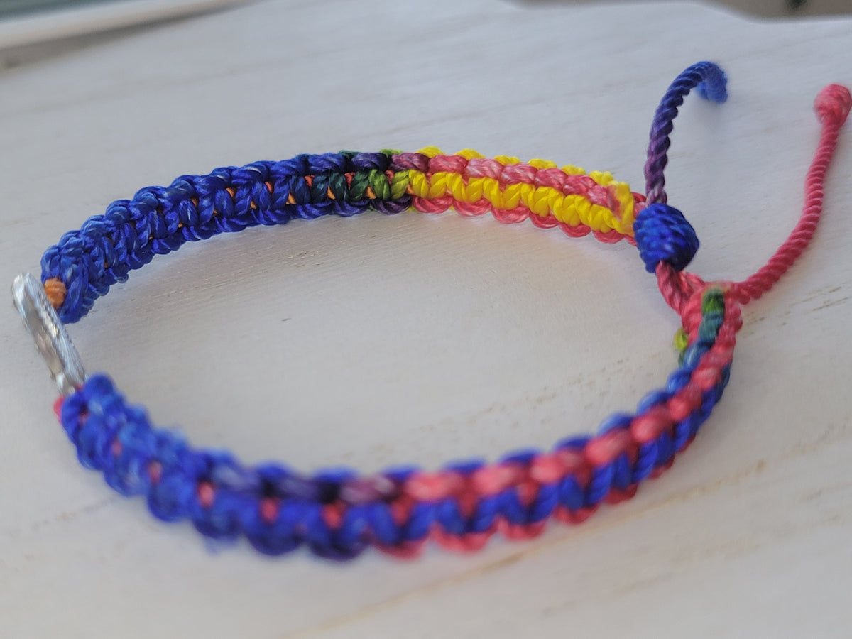 Evil Eye & Peace Symbol Bracelet