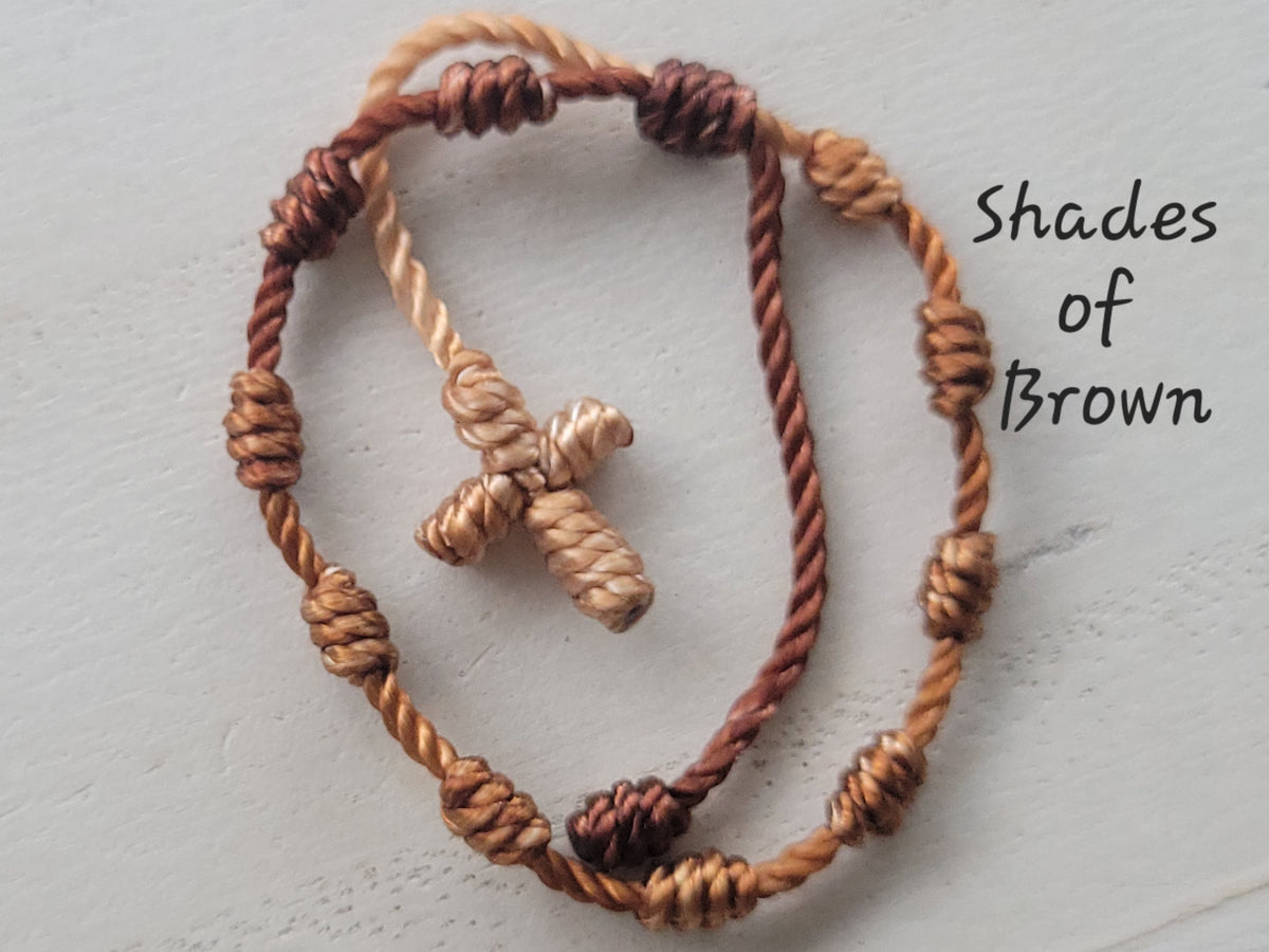 Baby / Toddler Knotted Cross Bracelet