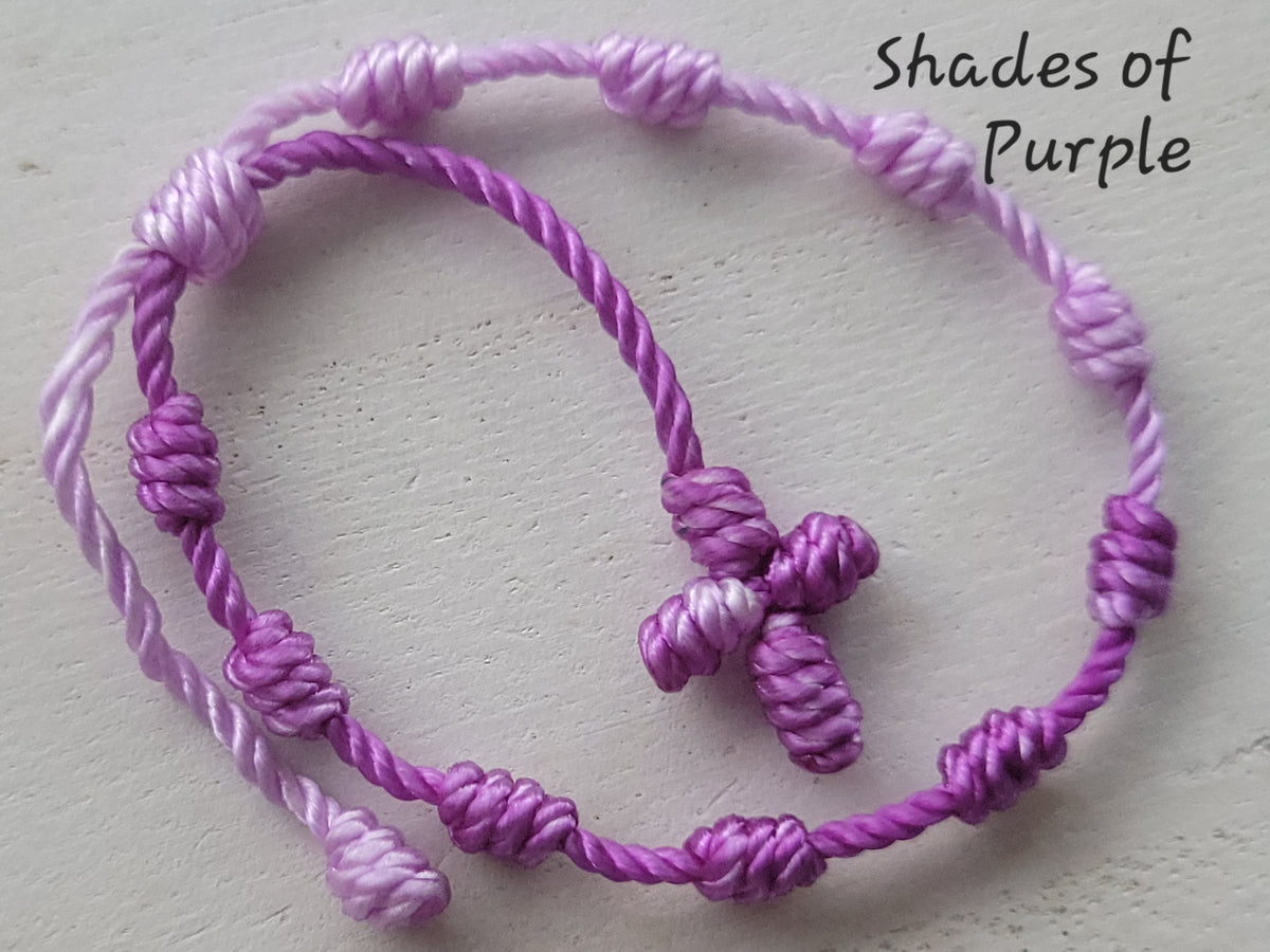 Baby / Toddler Knotted Cross Bracelet