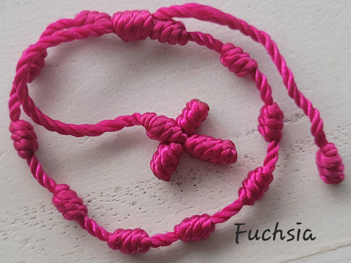 Baby / Toddler Knotted Cross Bracelet