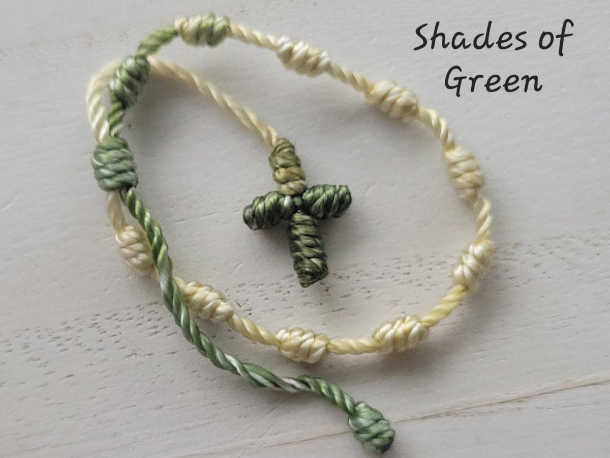 Baby / Toddler Knotted Cross Bracelet