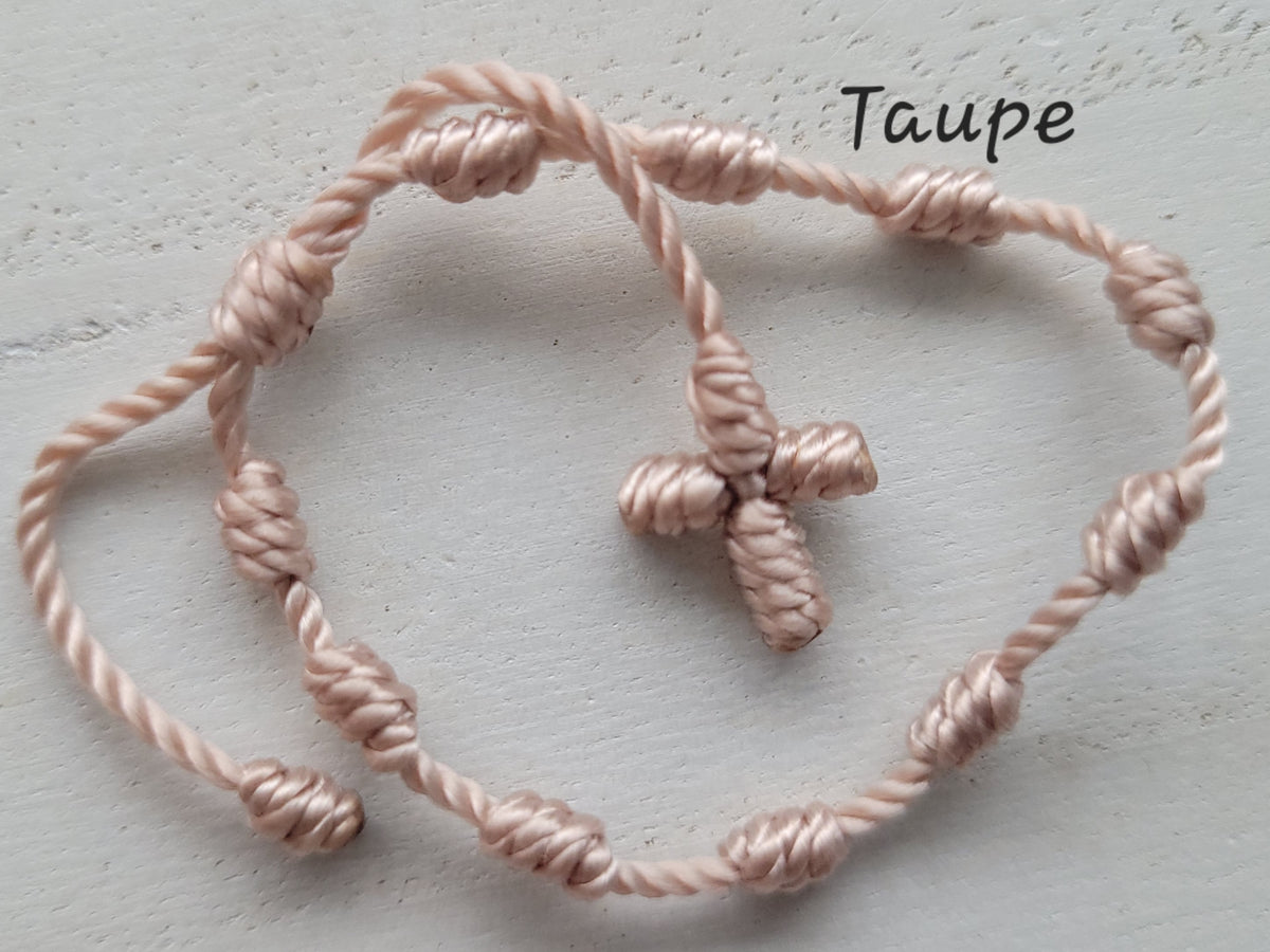 Baby / Toddler Knotted Cross Bracelet