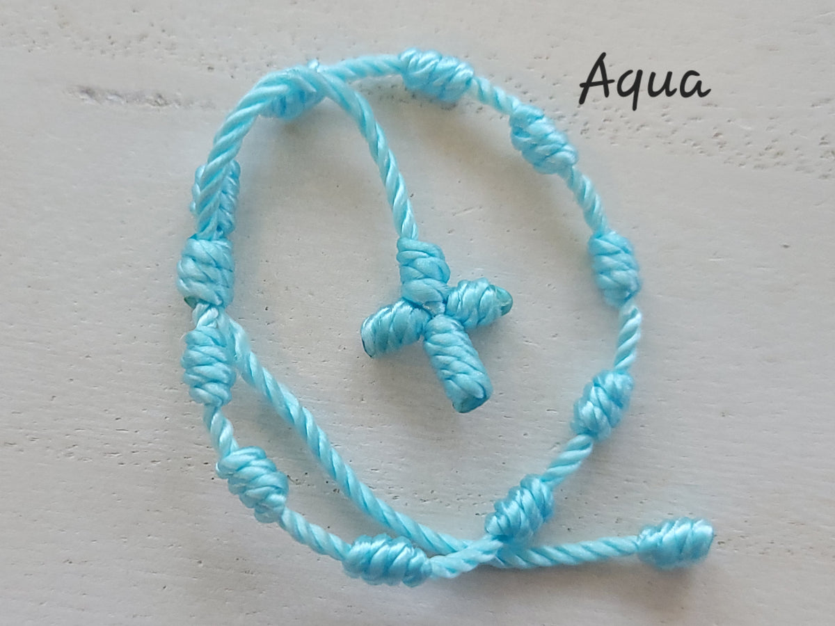 Baby / Toddler Knotted Cross Bracelet