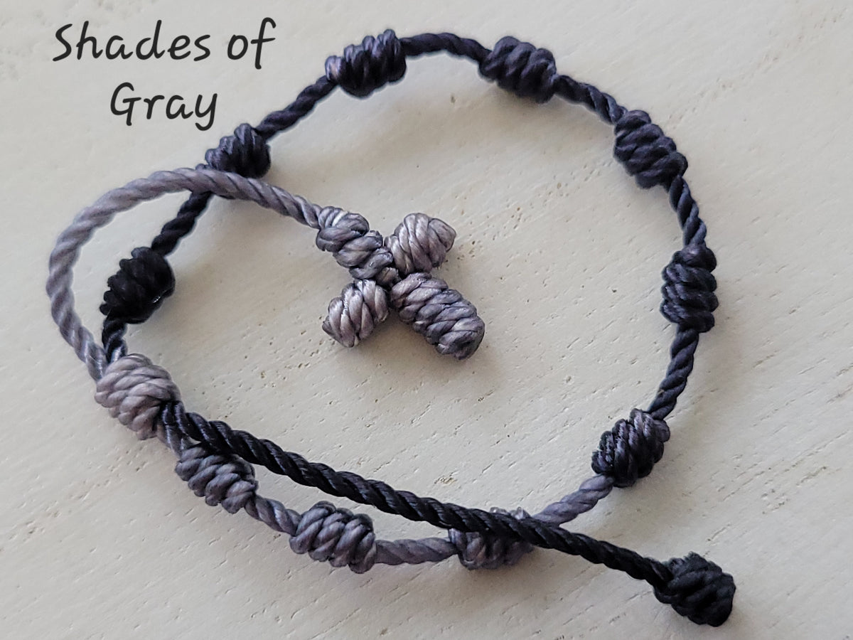 Baby / Toddler Knotted Cross Bracelet