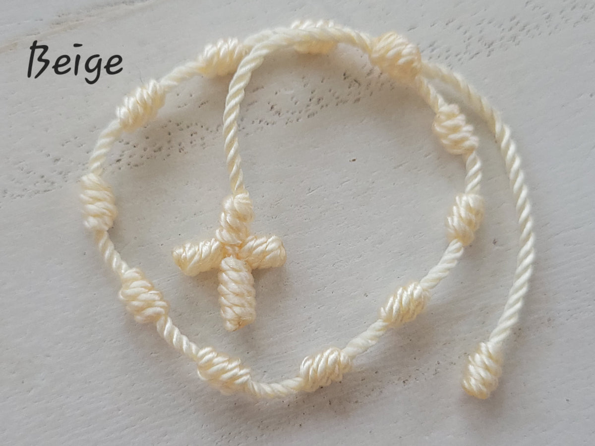 Baby / Toddler Knotted Cross Bracelet