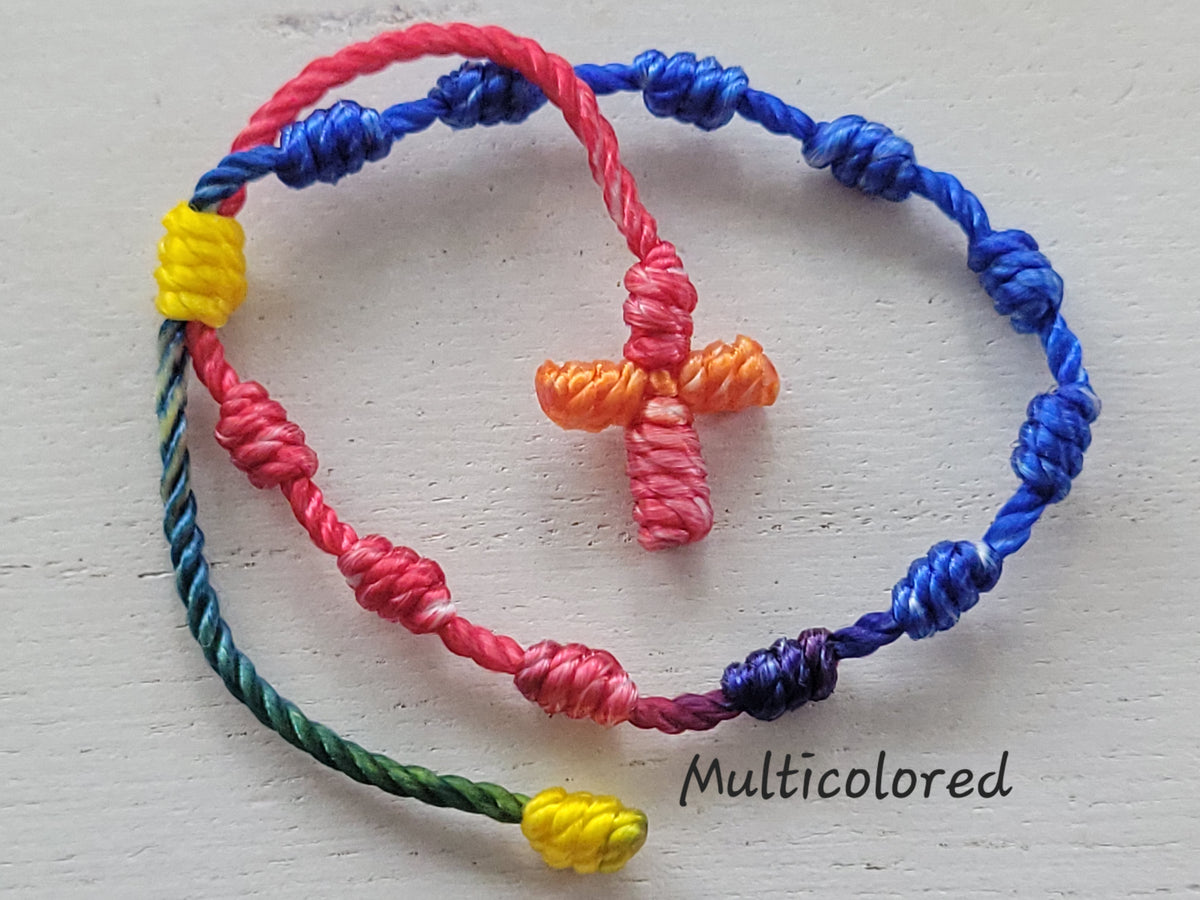 Baby / Toddler Knotted Cross Bracelet
