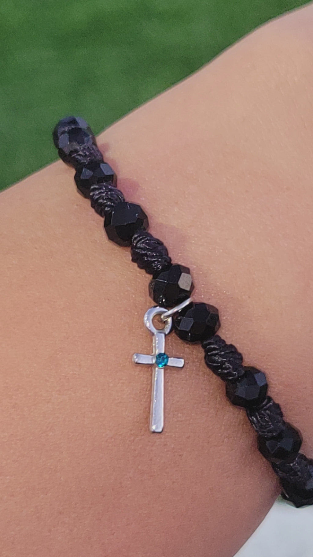 Rhinestone Cross Bracelets