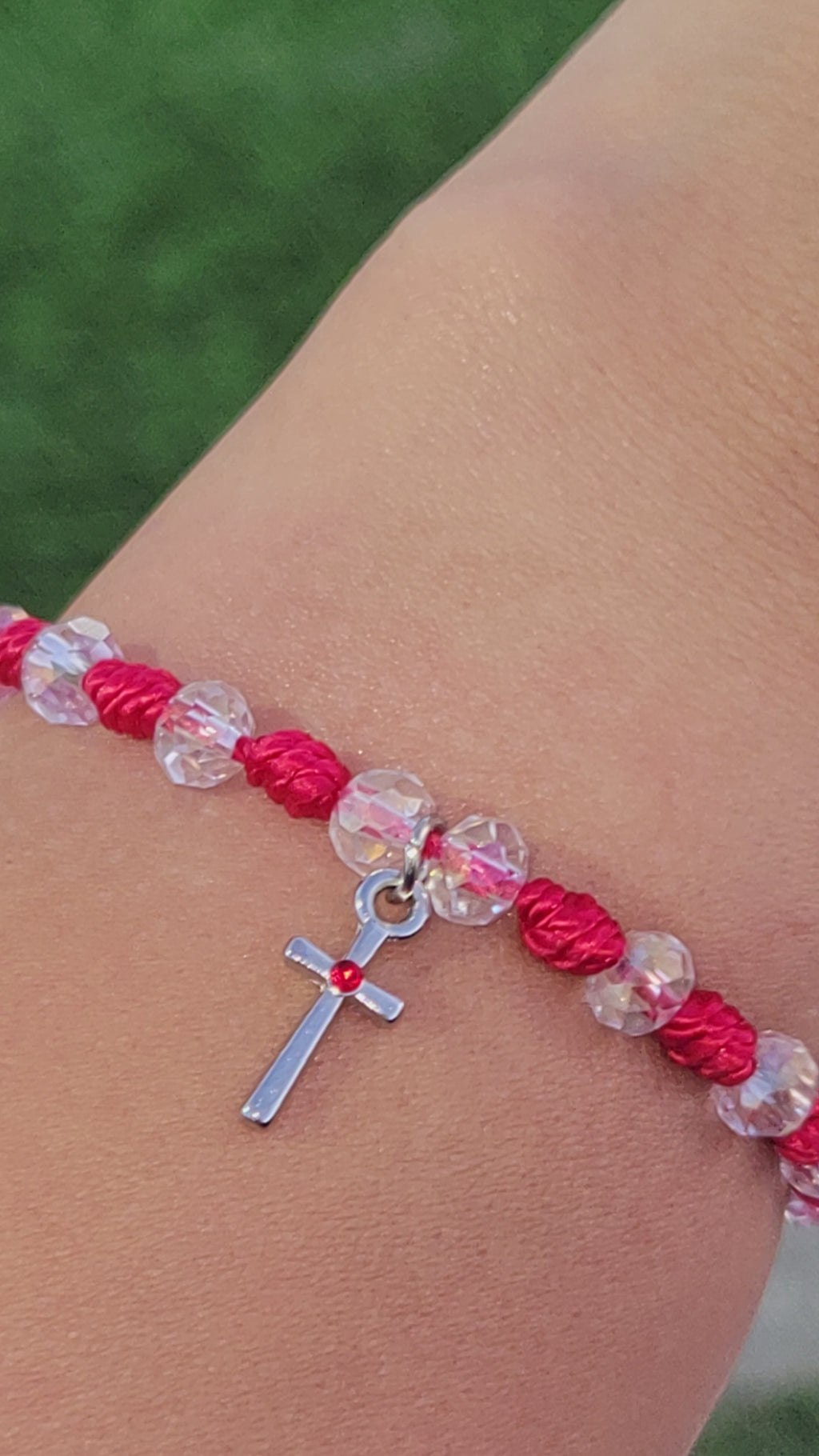 Rhinestone Cross Bracelets