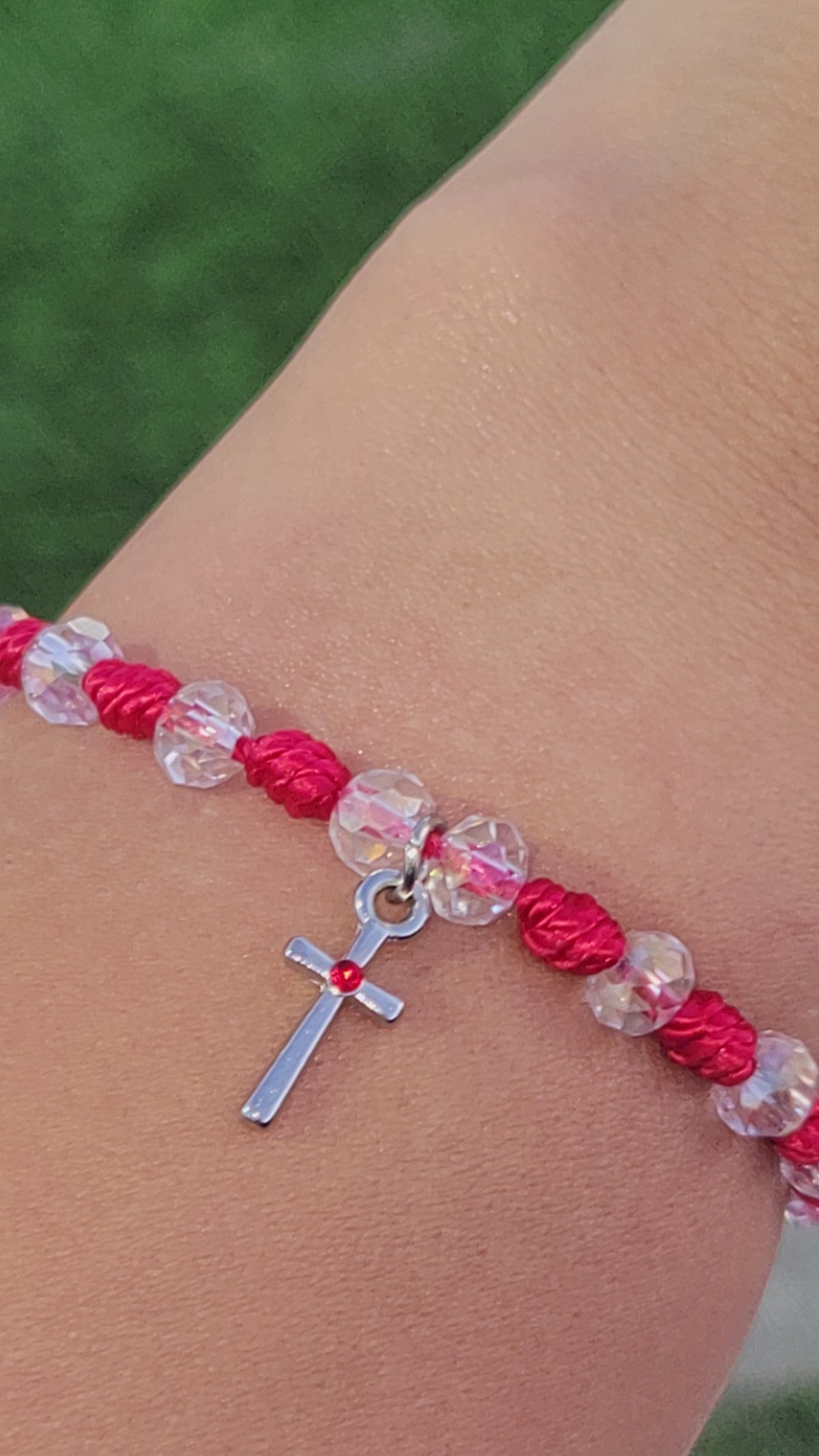 Rhinestone Cross Bracelets